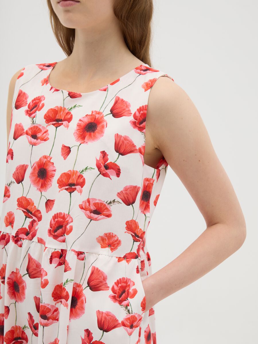 Women's Long Multicolour Cotton Dress Regular Fit_2