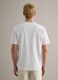 White pure cotton crew neck T-shirt with relaxed fit_3