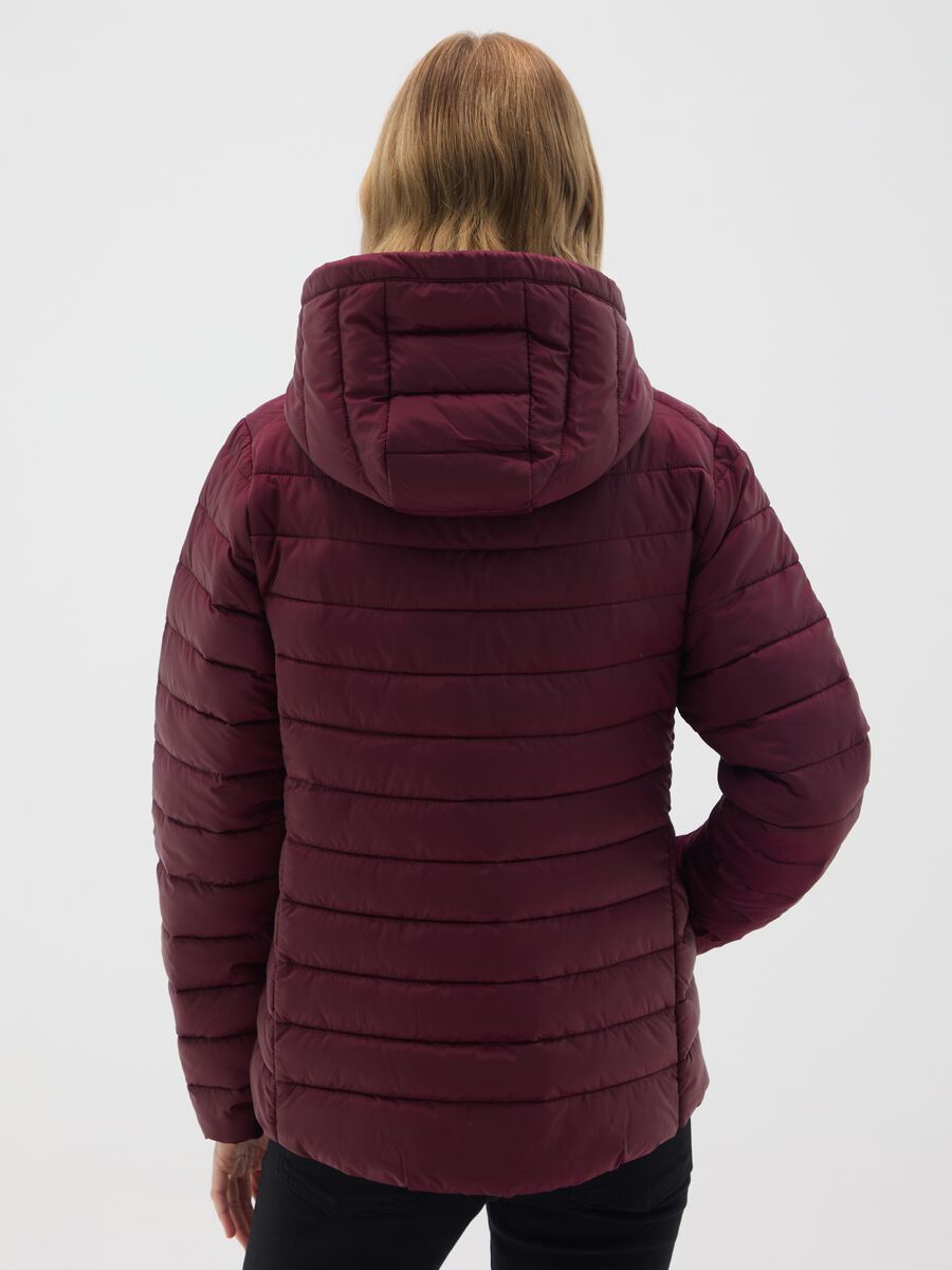 Red mixed regular fit jacket_2