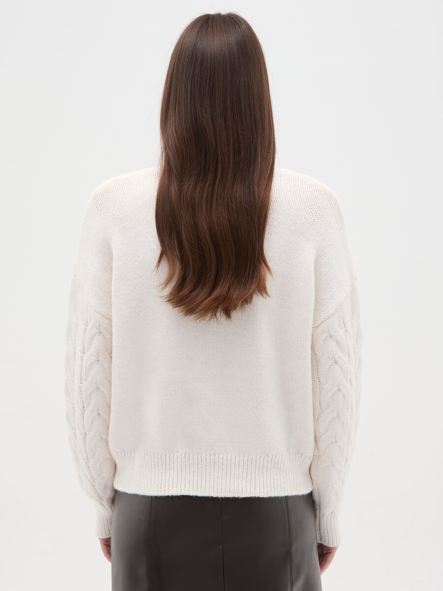 White Christmas Sweater Regular Fit with Writing_3