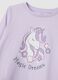 Lilac Pyjamas with Unicorn and Floral Print_2