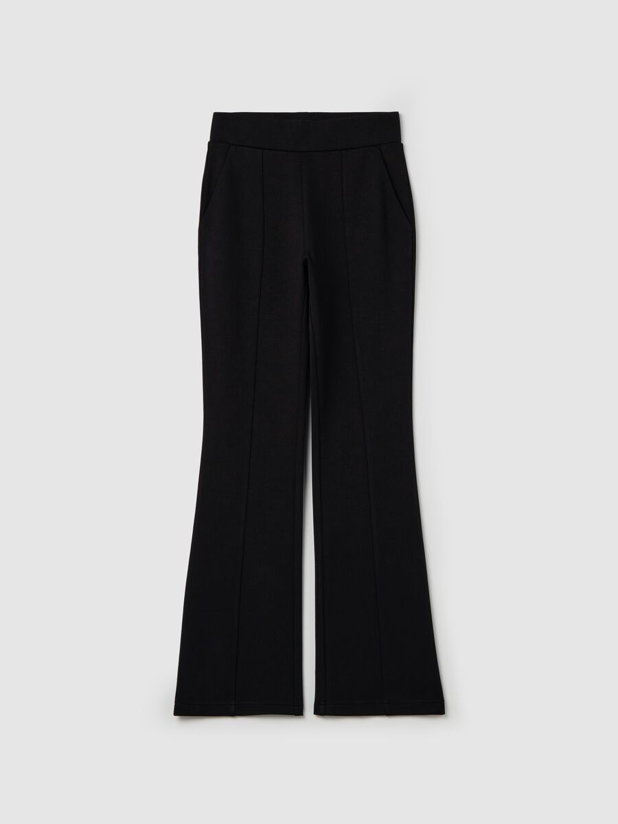 Milano-stitch leggings with raised seams_4