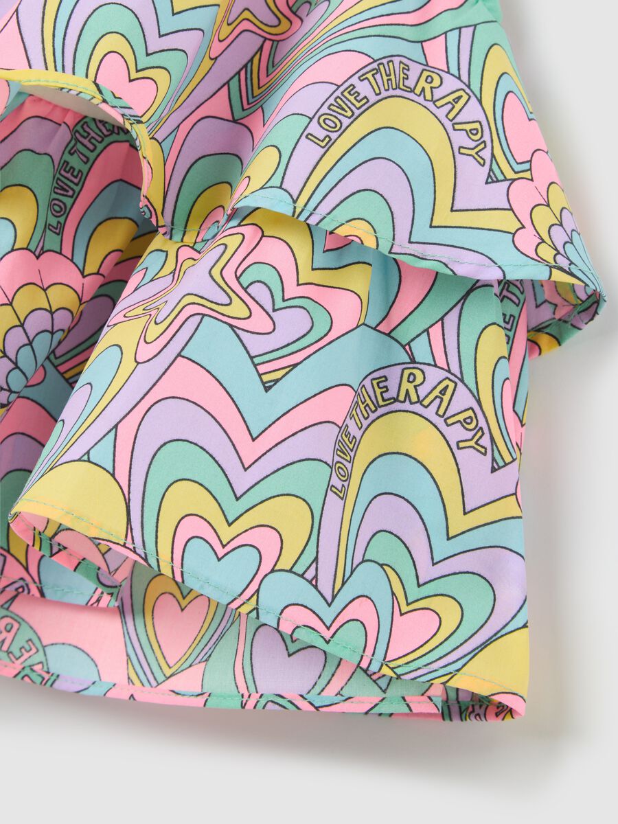 Multicolour Vest with Love Therapy Pattern_3