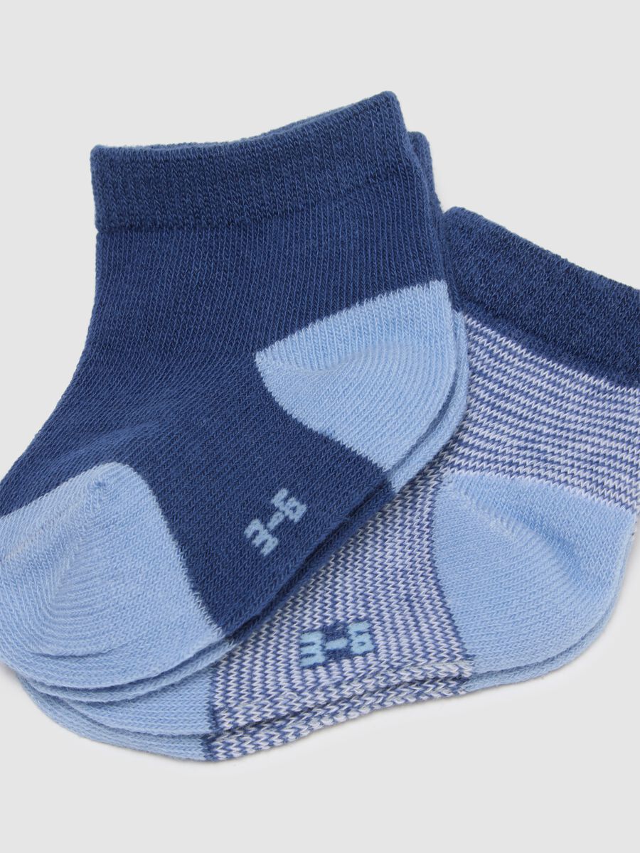 Tripack calze in misto cotone multicolor da neonato con disegni_1