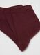 Bipack calzini in misto cotone rosso elasticizzati_2