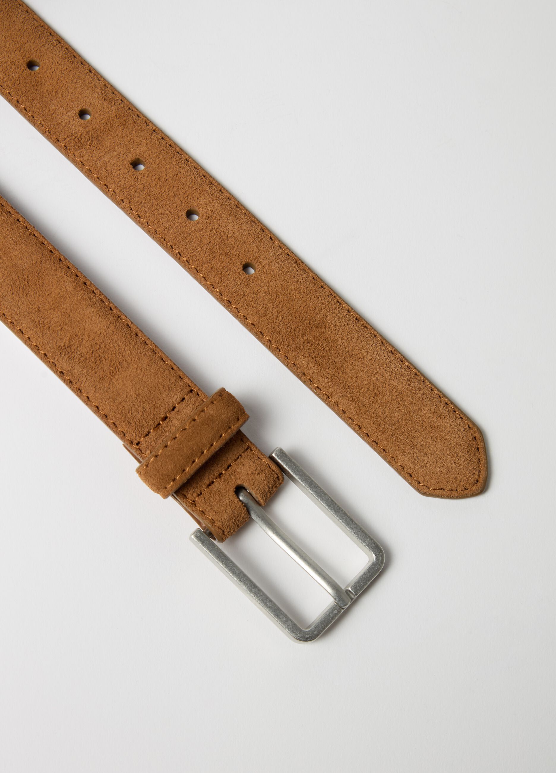 Suede belt