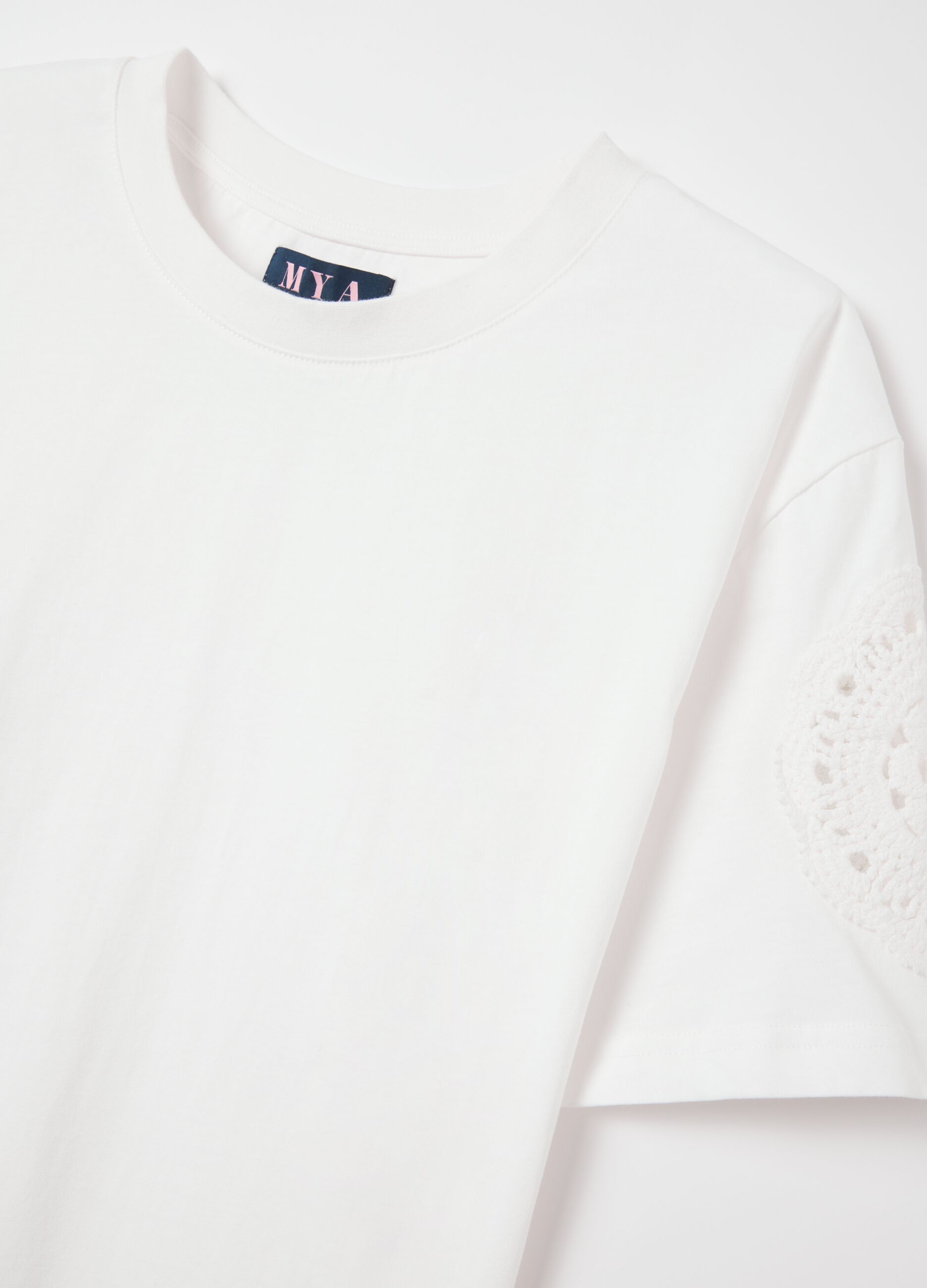 Mya Cotton White T-shirt