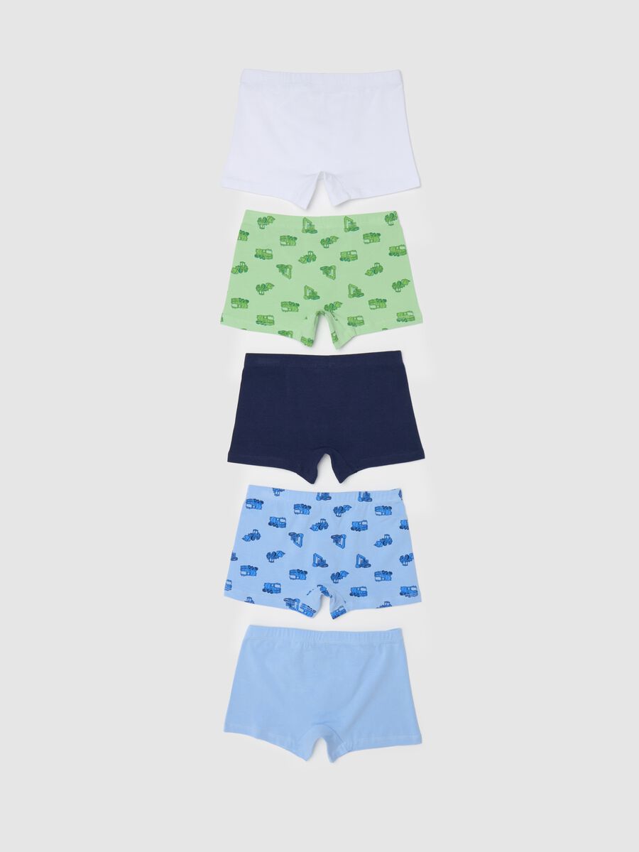 Five-pack stretch boxer shorts with machinery print_1