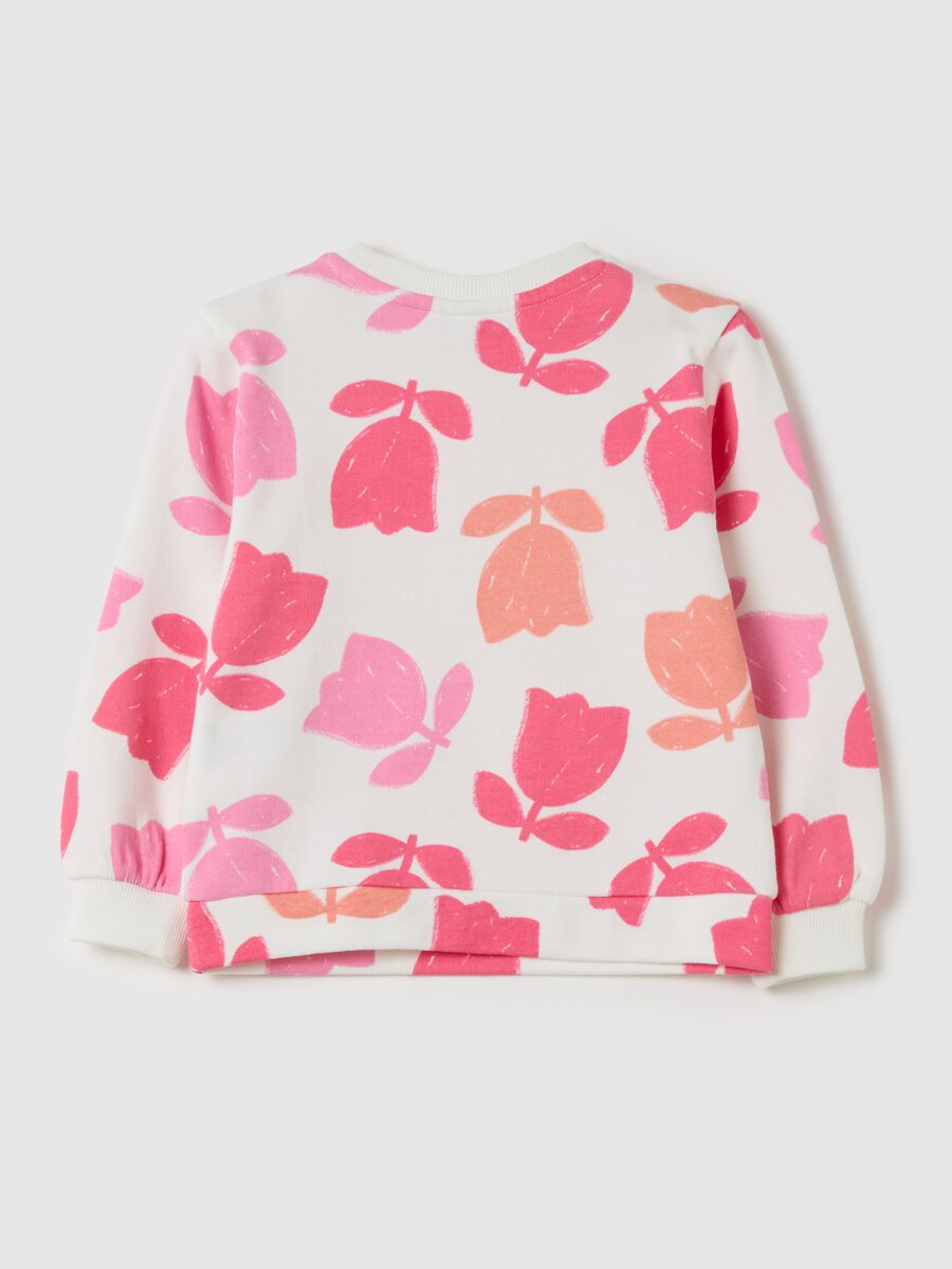 French terry sweatshirt with print_1