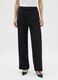 Women's Black Regular Fit Trousers_1
