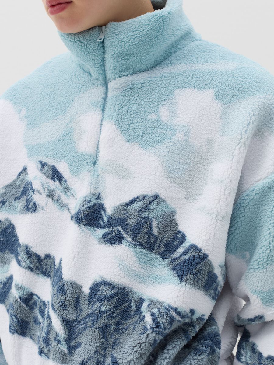 Half-zip sweatshirt in fleece_2