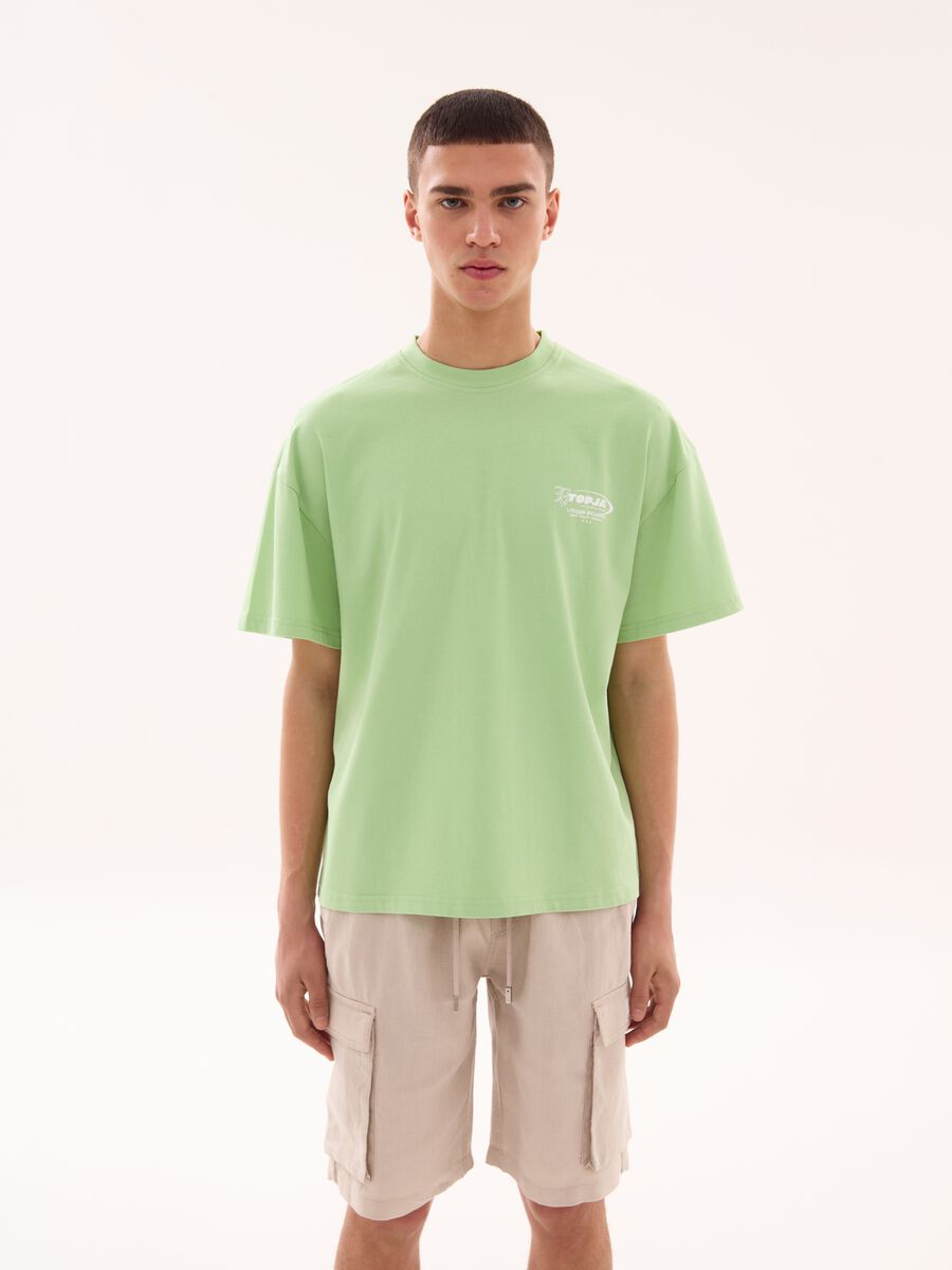 Graphic Short Sleeved T-shirt Pistachio Green_1