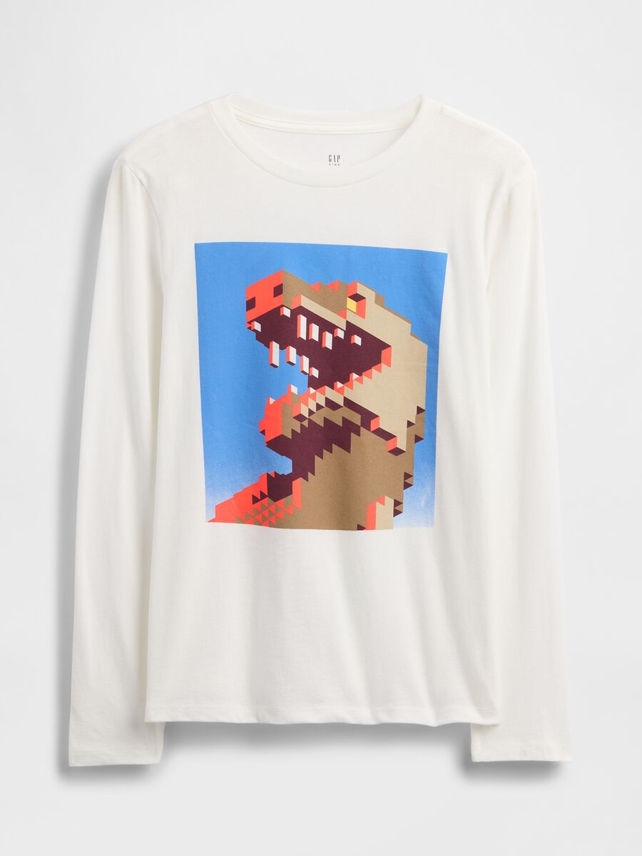 White Long Sleeve Cotton Shirt_0