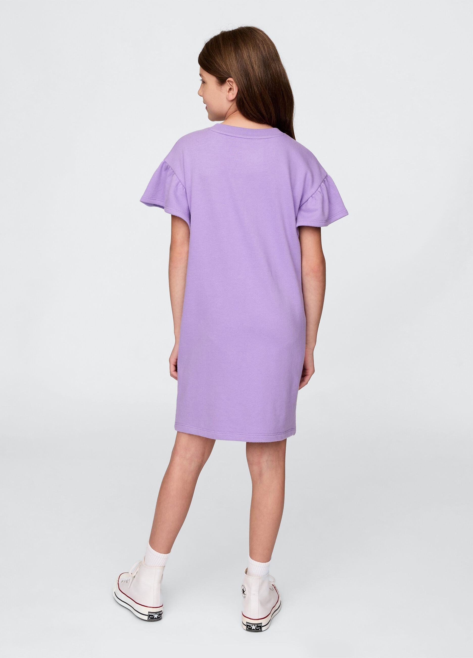 Purple Short Sleeve Dress GAP Kids