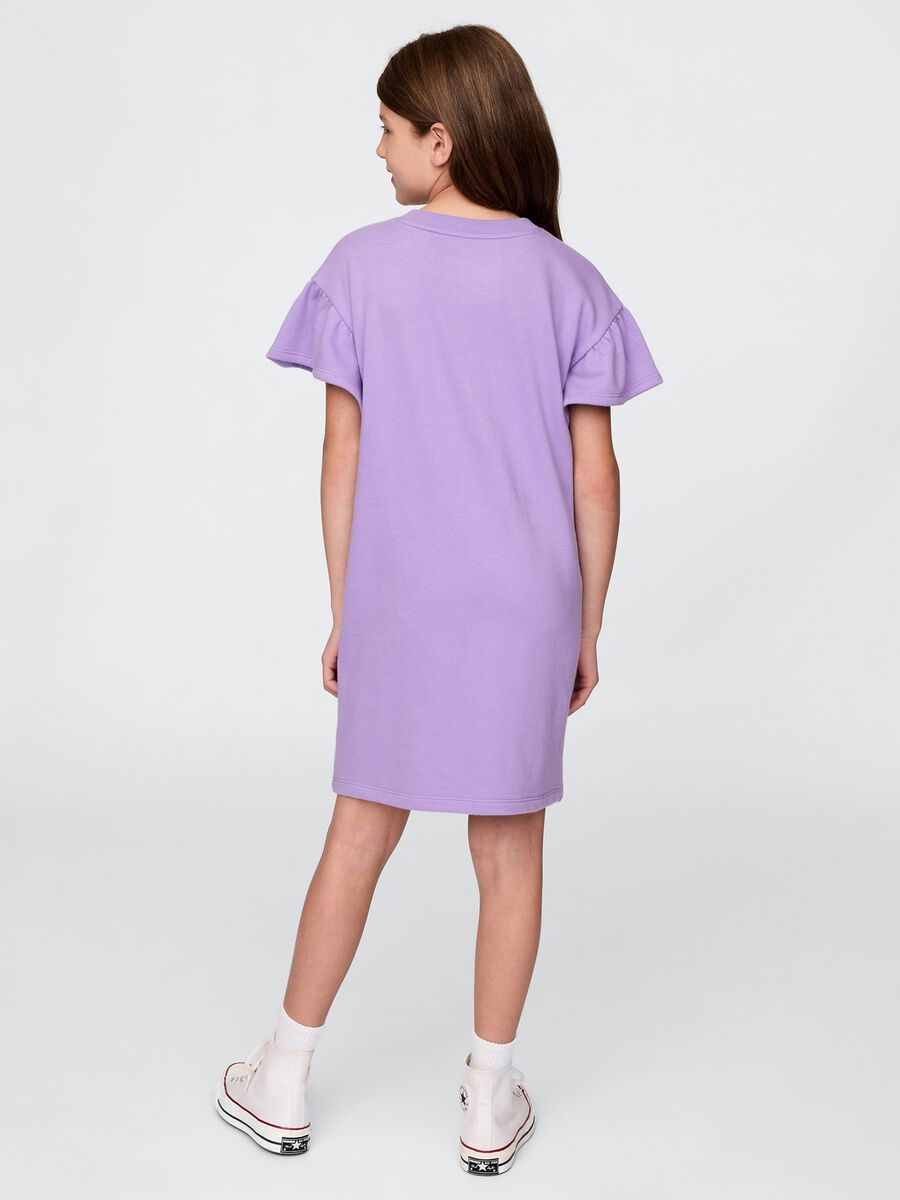 Purple Short Sleeve Dress GAP Kids_1