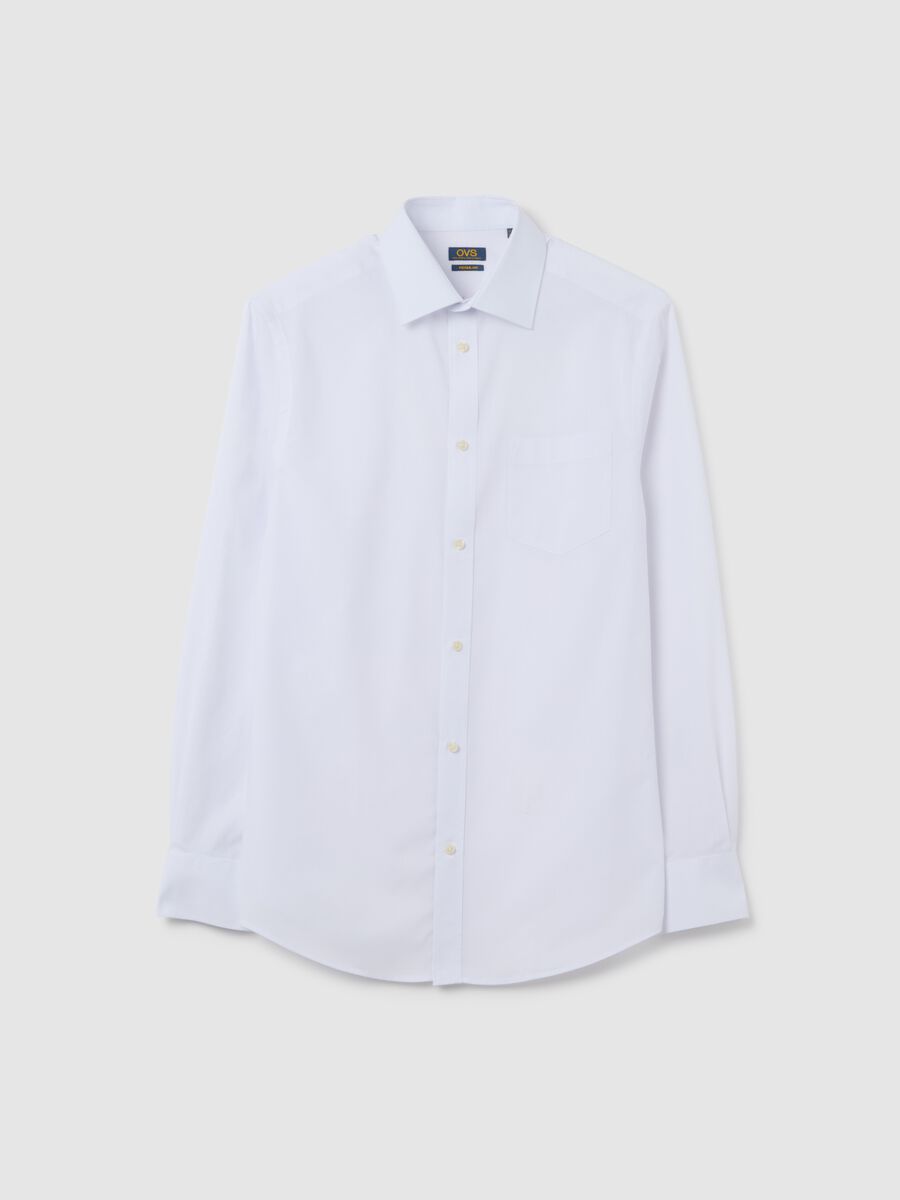 Classic White Long Sleeve Shirt_0