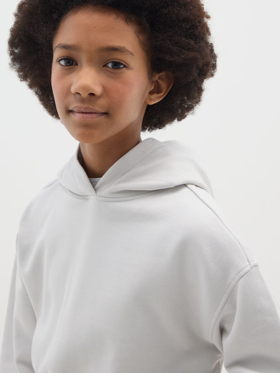 White pure cotton regular fit girl's sweatshirt_2