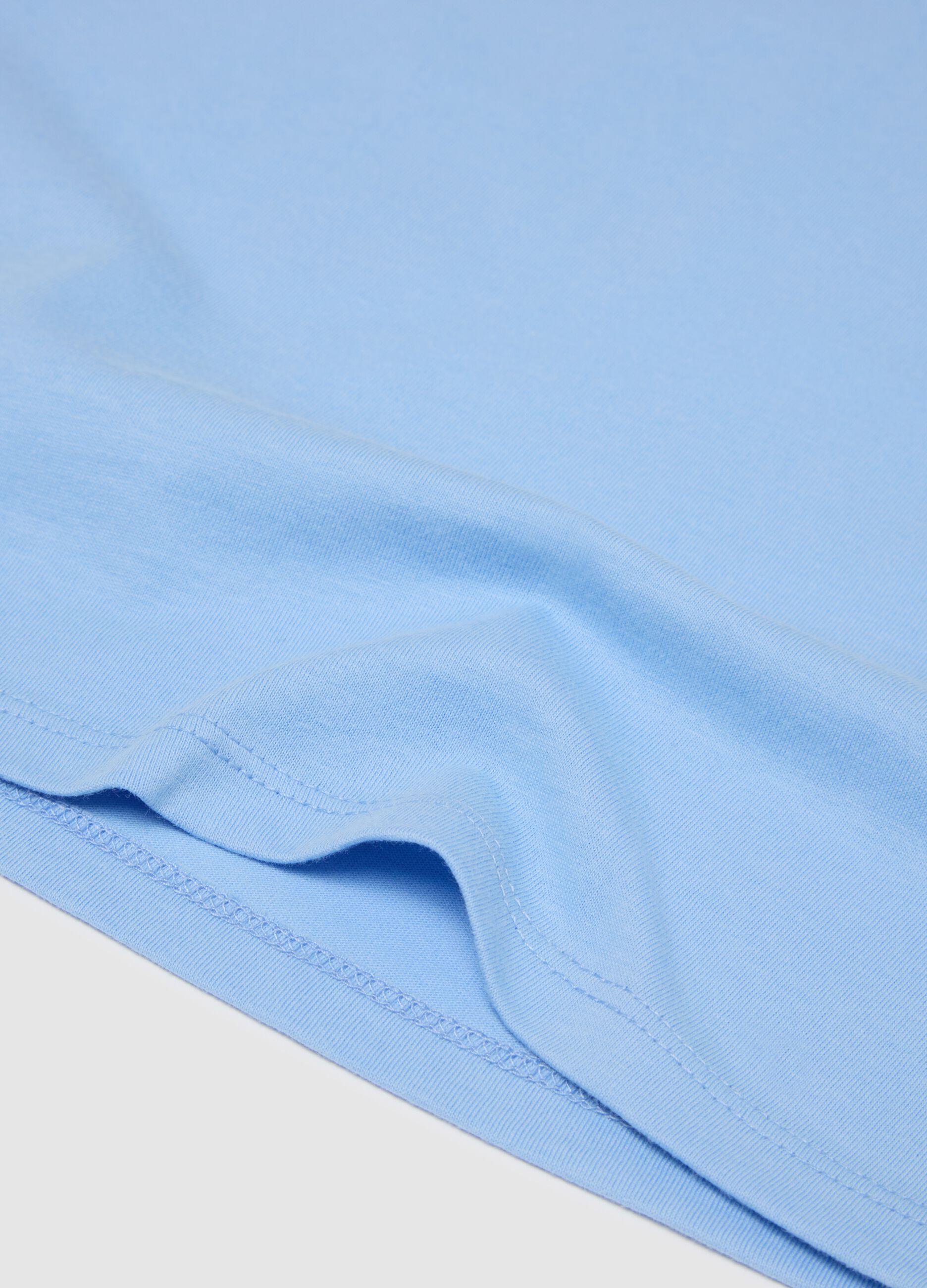 Blue and grey cotton vest