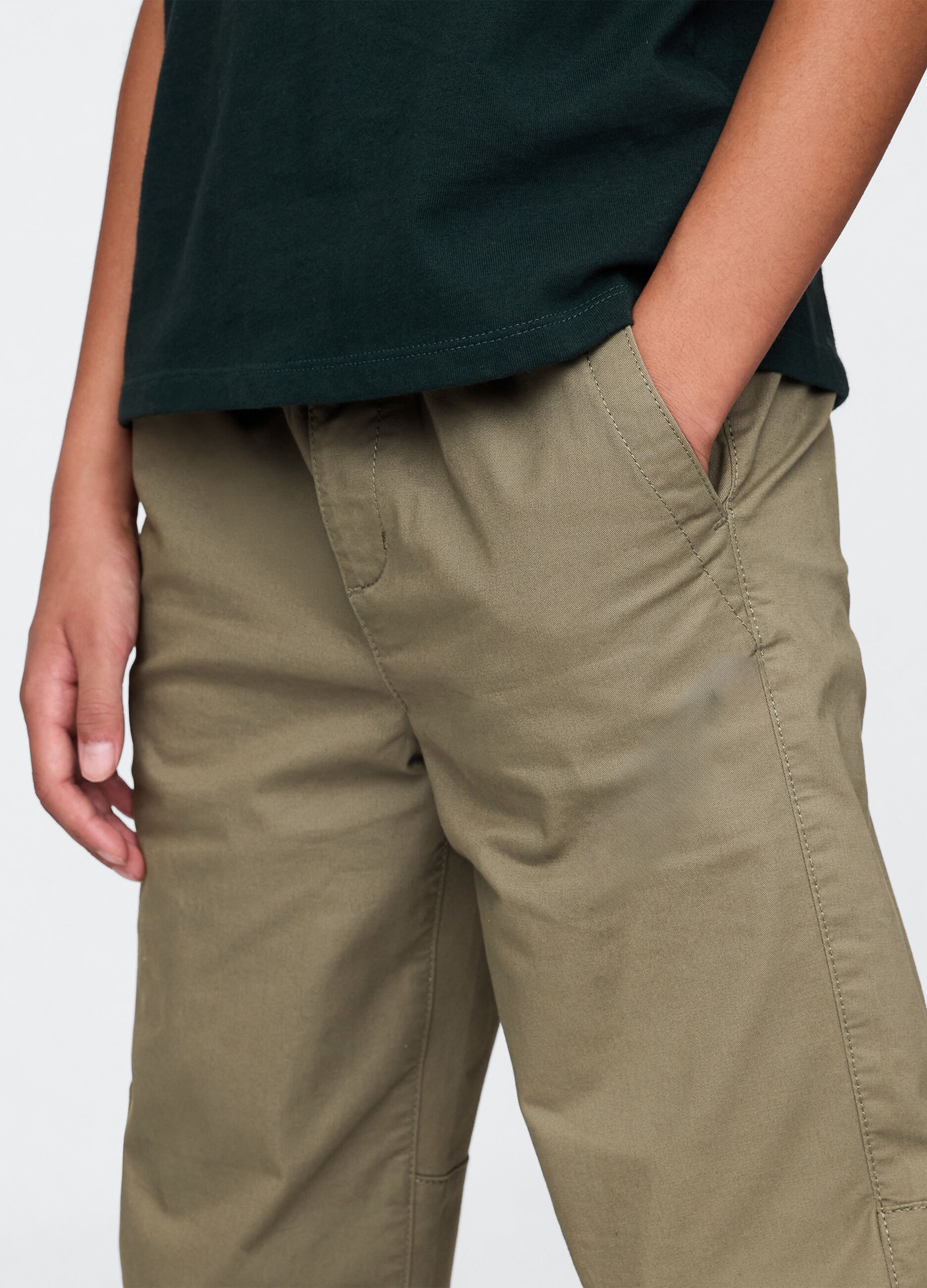 Pantaloni beige elasticizzati per bambino
