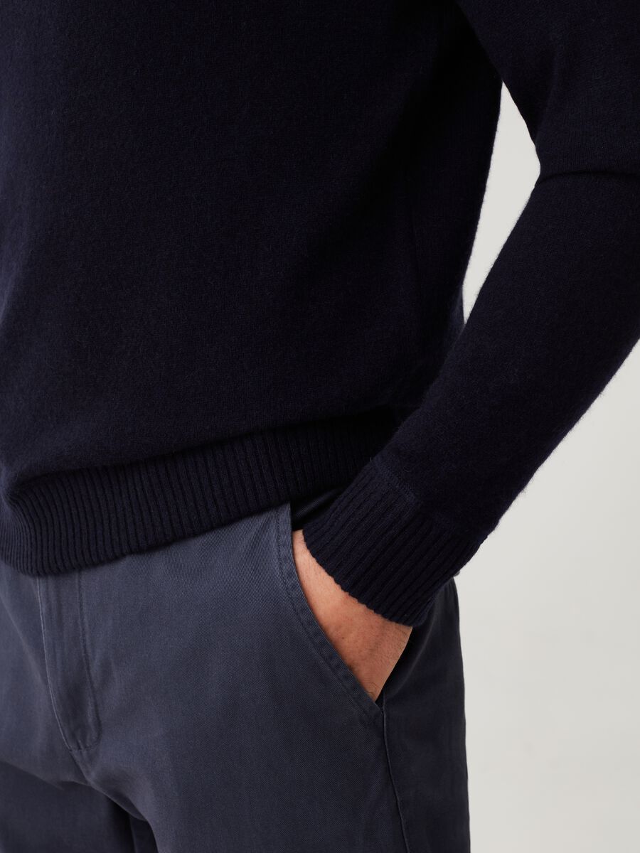 Pullover in cashmere con maniche raglan_3
