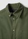 Green pure cotton regular fit shirt_5