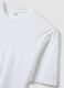 White pure cotton short-sleeve T-shirt, relaxed fit_5