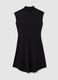 High-neck maternity black dress_4