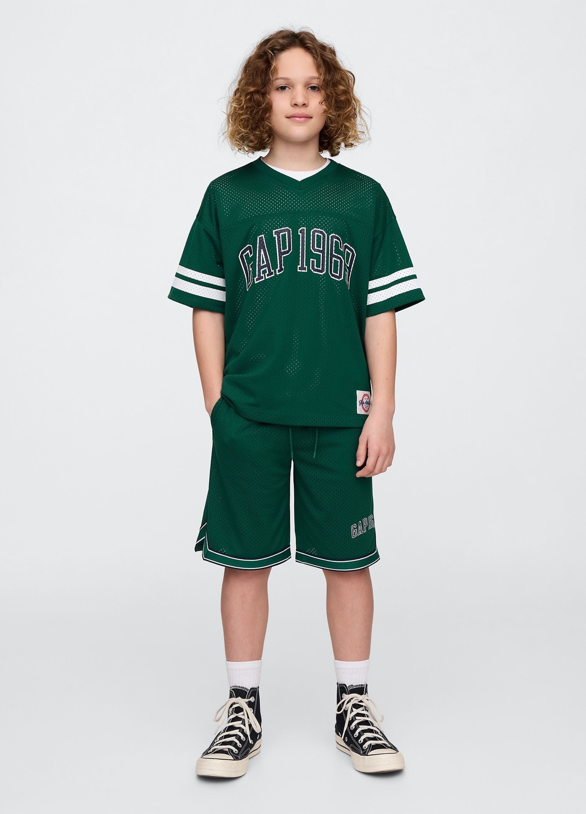 Green sports shirt with GAP 1969 logo