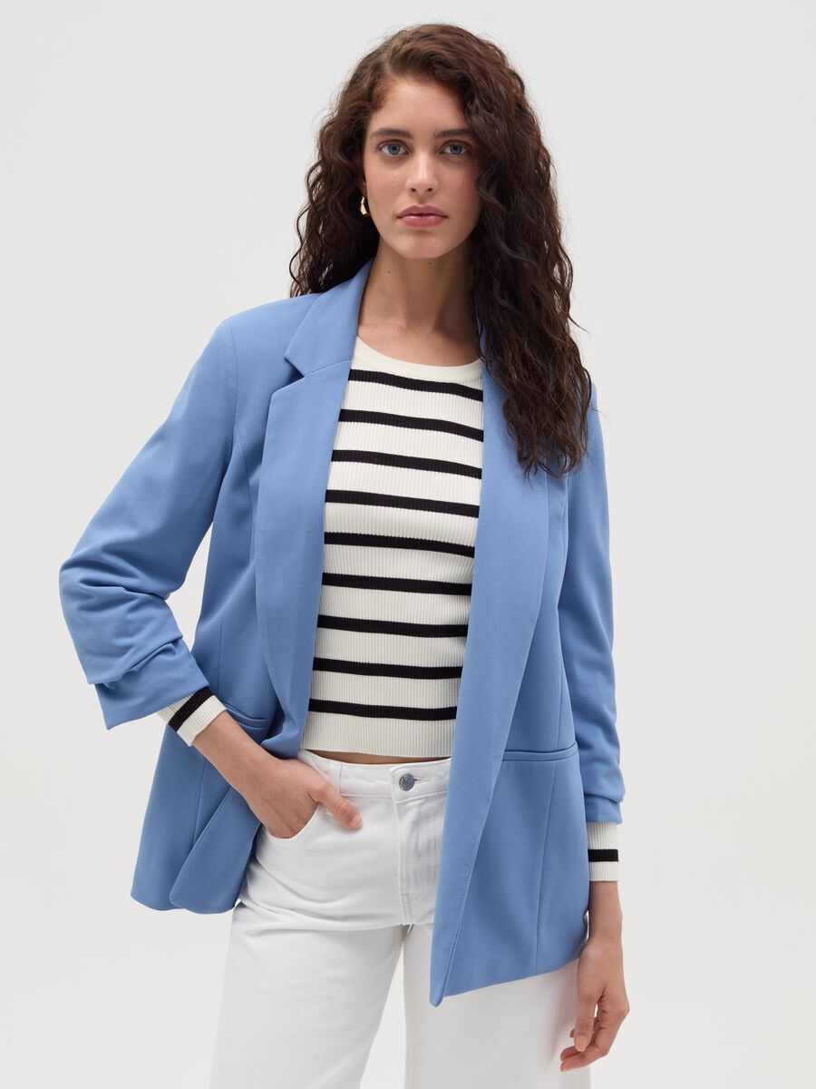 Blazer con maniche a tre quarti_0