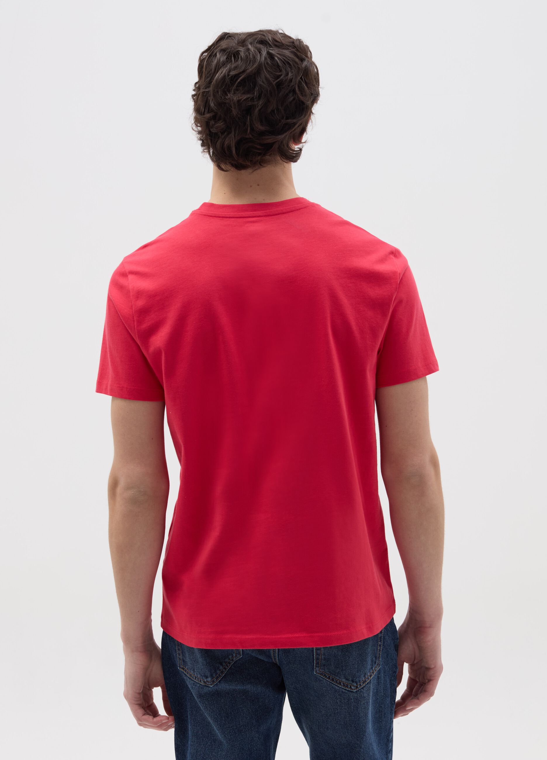 Organic cotton T-shirt with round neck