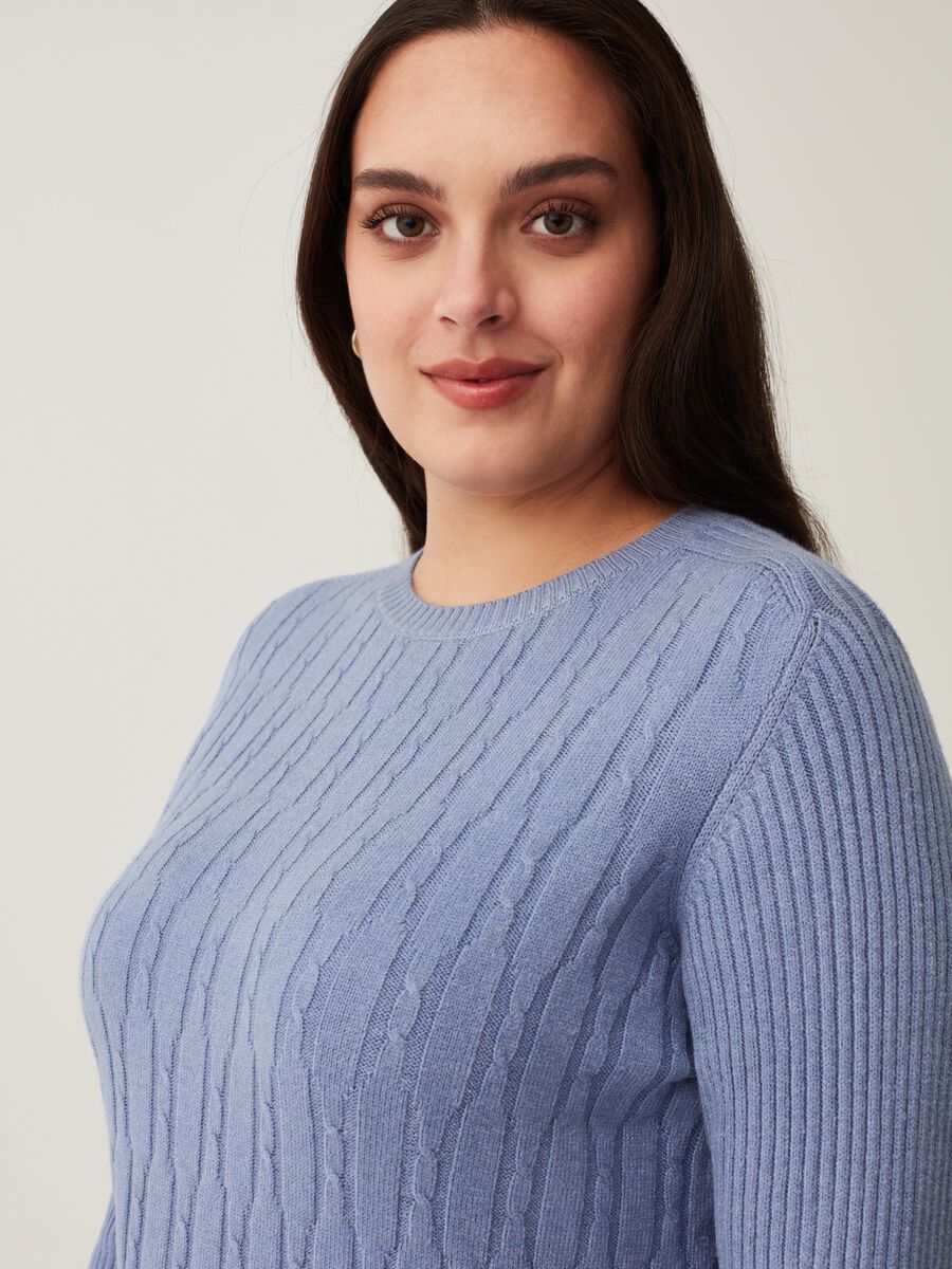 Pullover con lavorazione a coste Curvy_1
