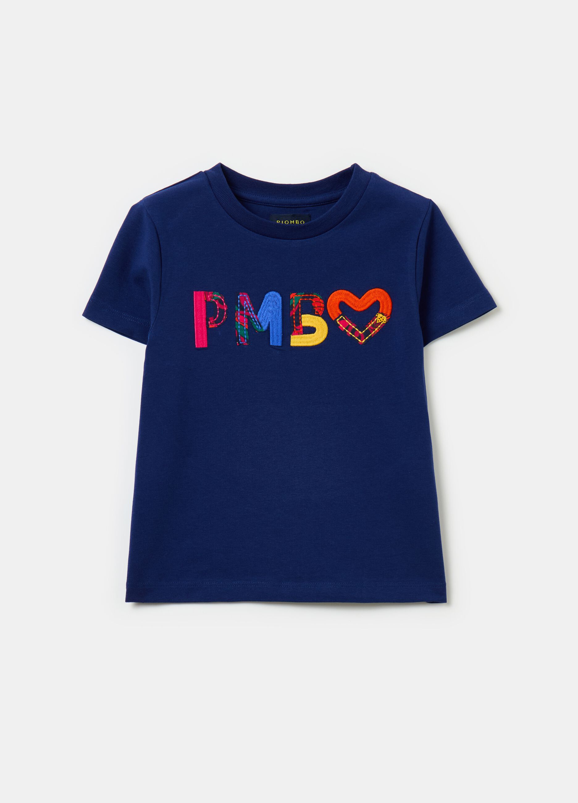 T shirt con ricamo e applicazione logo PIOMBO KIDS da Bambina OVS