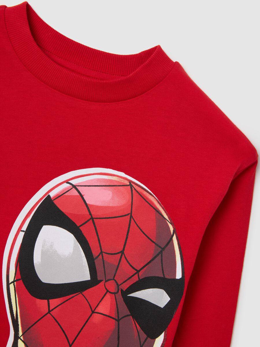 Maglietta da bambino rossa in puro cotone vestibilità over di Spider-Man_3