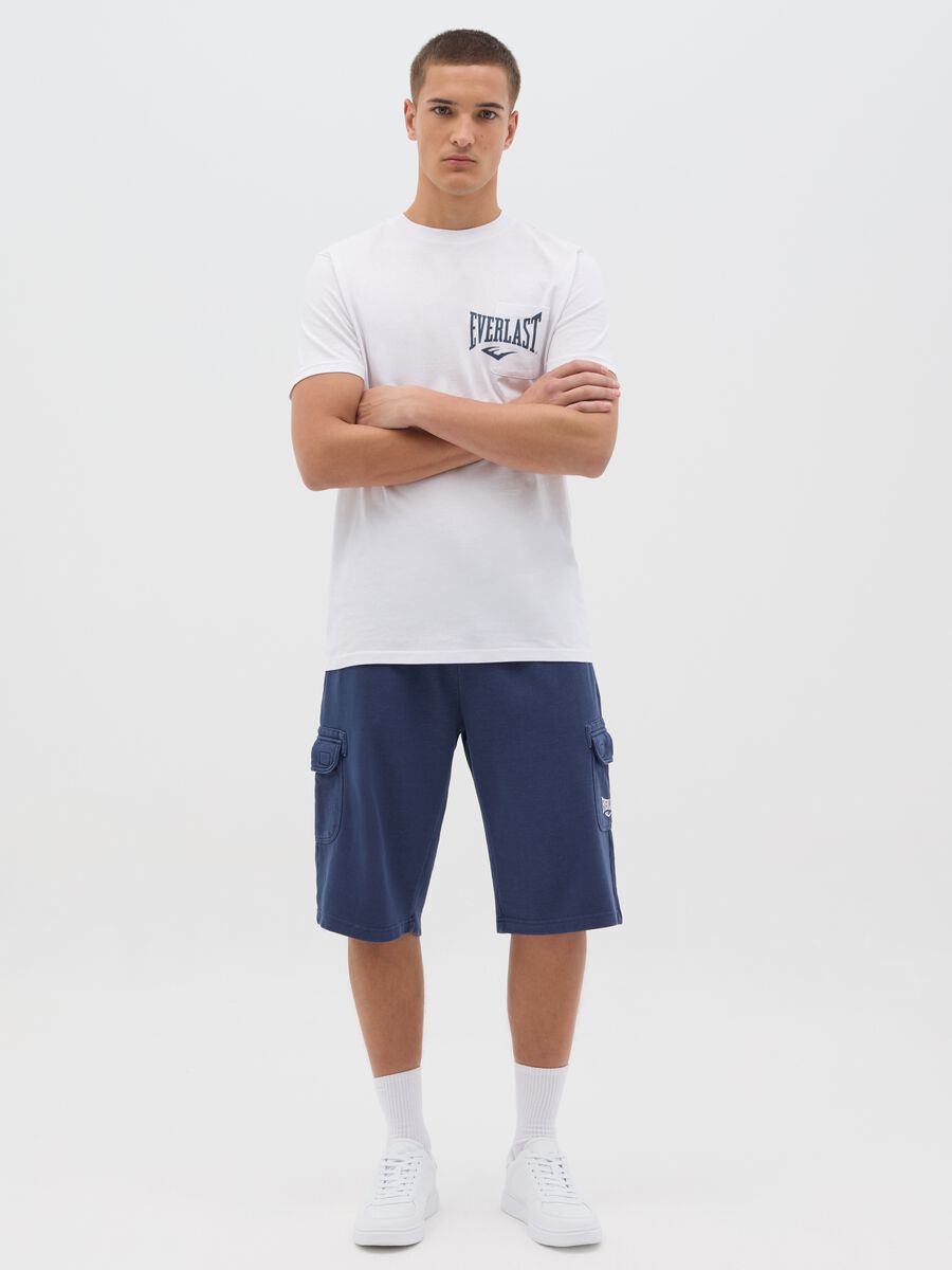 Blue Everlast cargo shorts in cotton blend_0