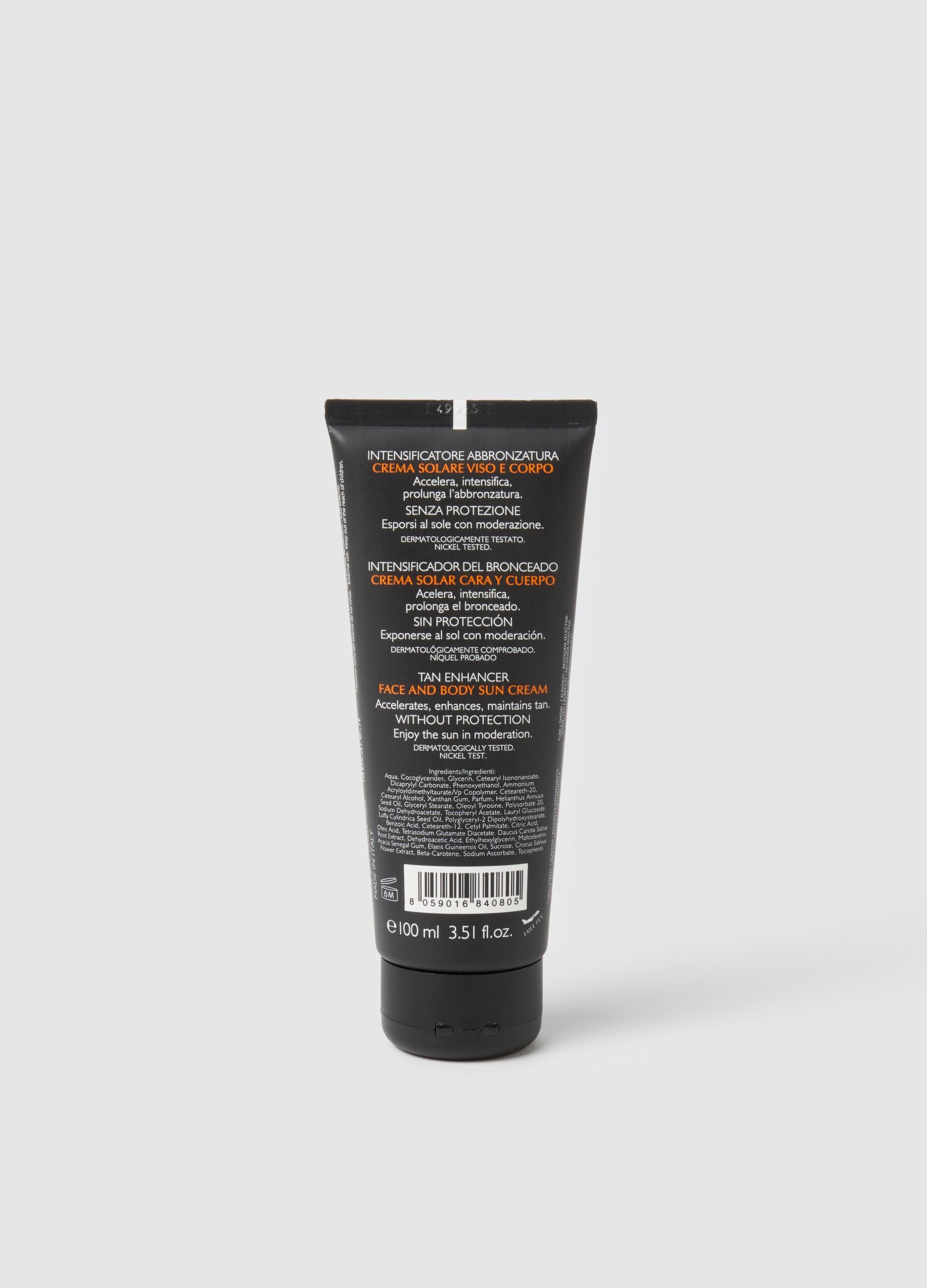 Sun 100% intensificatore abbronzatura senza protezione