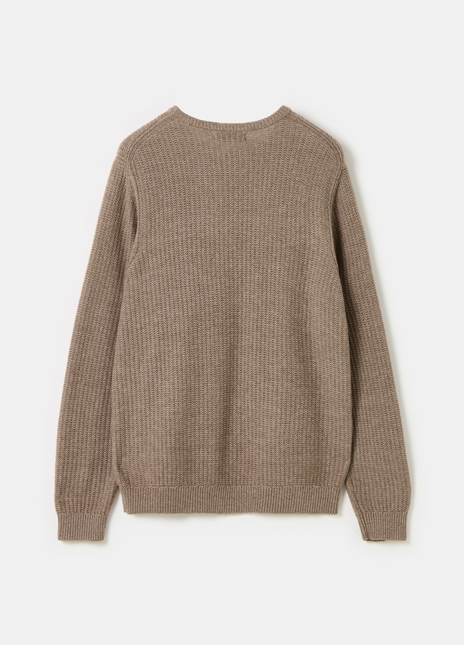 Pullover con lavorazione a coste inglesi