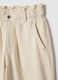 Beige pure cotton baggy trousers_5