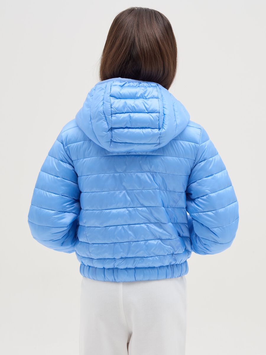 Ultralight crop down jacket with hood_1
