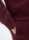 Burgundy cotton blend sweatshirt with regular fit_3