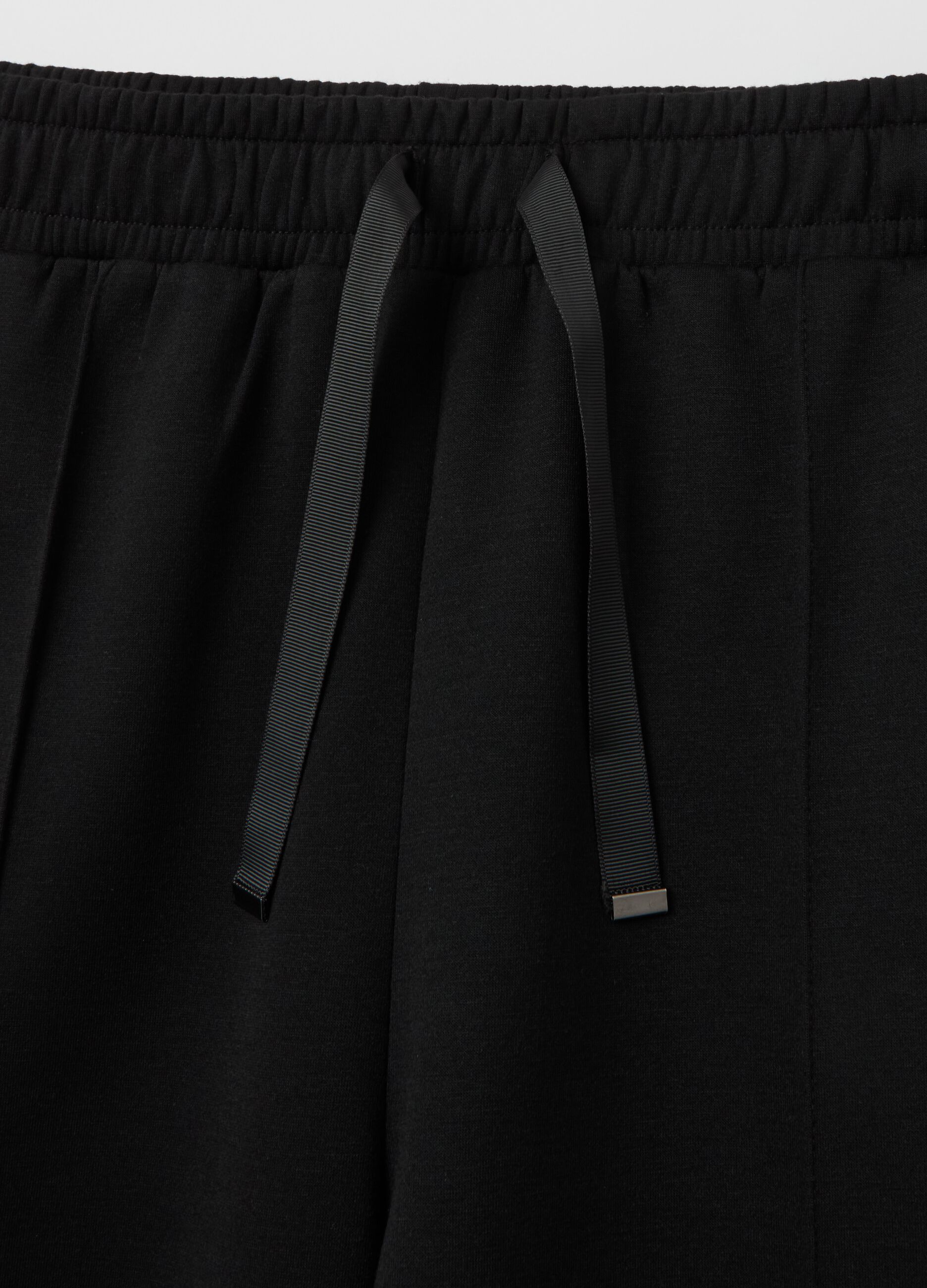 Joggers in felpa con cuciture in rilievo Curvy
