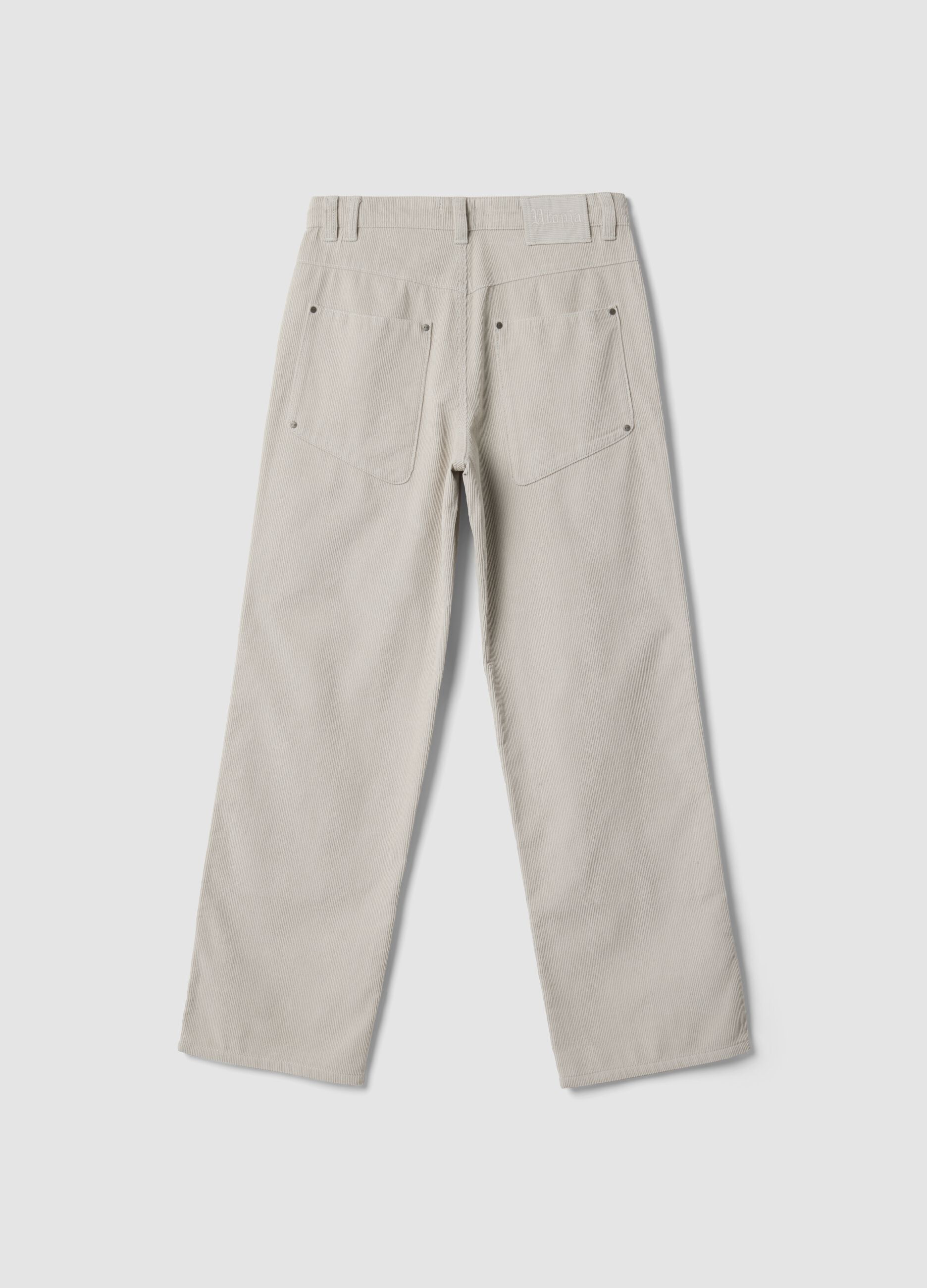 Corduroy Carpenter Pants Light Beige