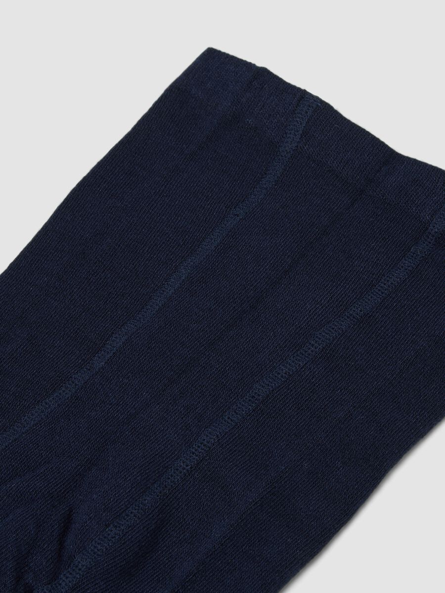 Blue stretch-fabric tights_2