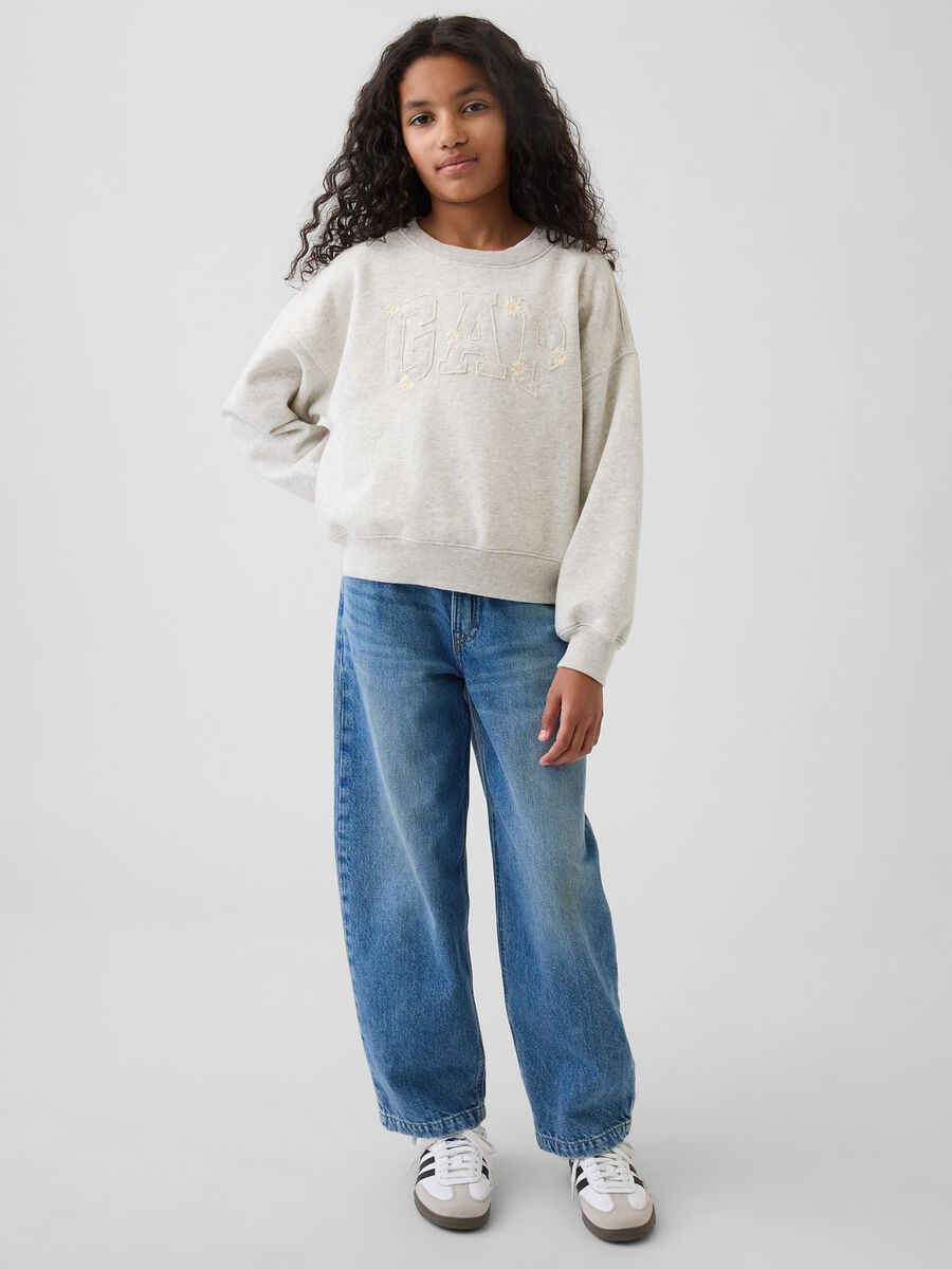 Cotton-blend crew-neck sweatshirt_2