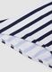 Blue and white striped stretch bikini bottoms_1