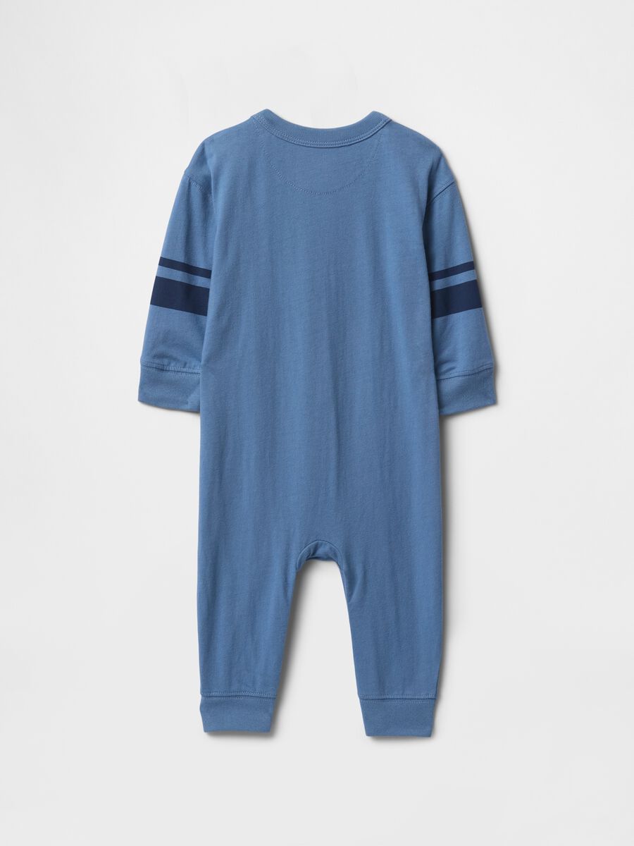 Blue baby romper with GAP logo_2