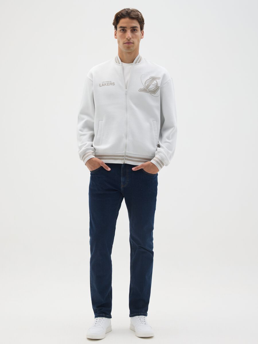 Bomber in misto cotone multicolor Lakers_1
