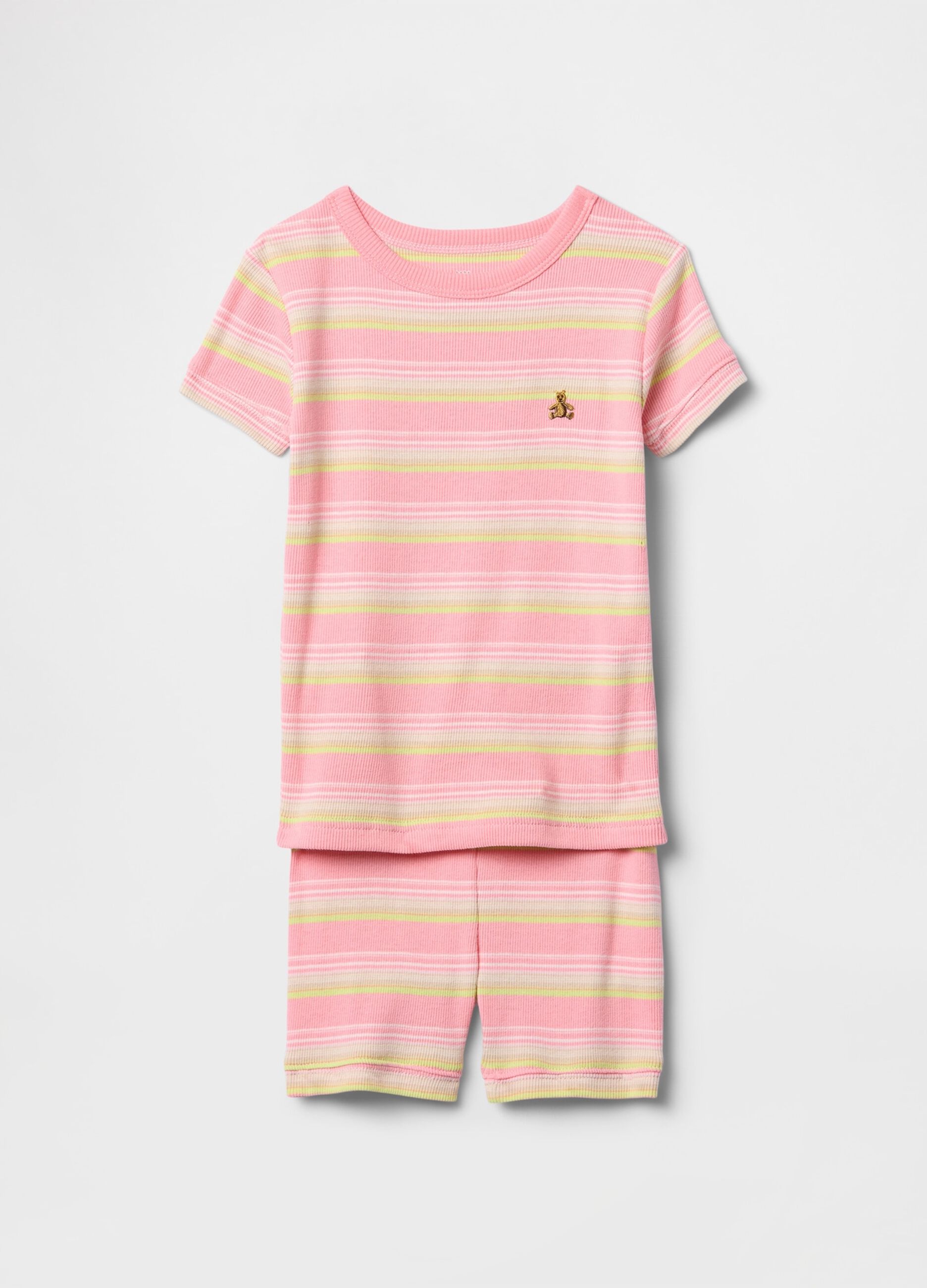Pink striped cotton pajamas GAP Kids