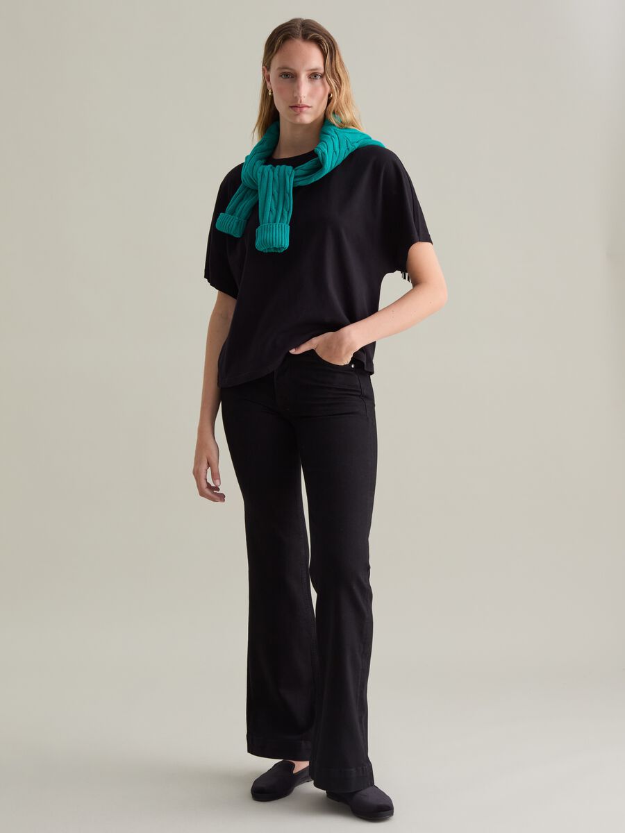 Cotton T-shirt with fringe_1