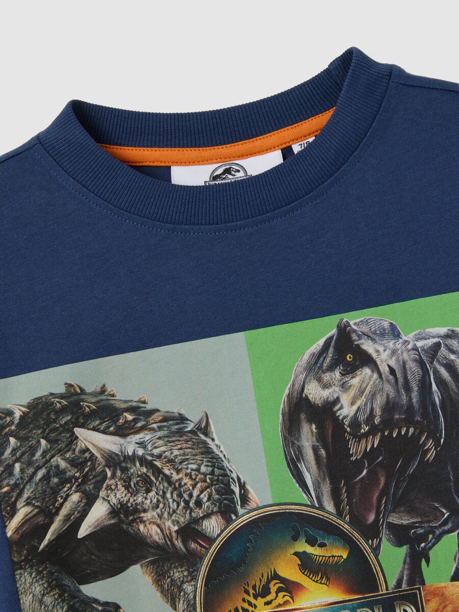T-shirt blu a maniche lunghe per bambino Jurassic World_3