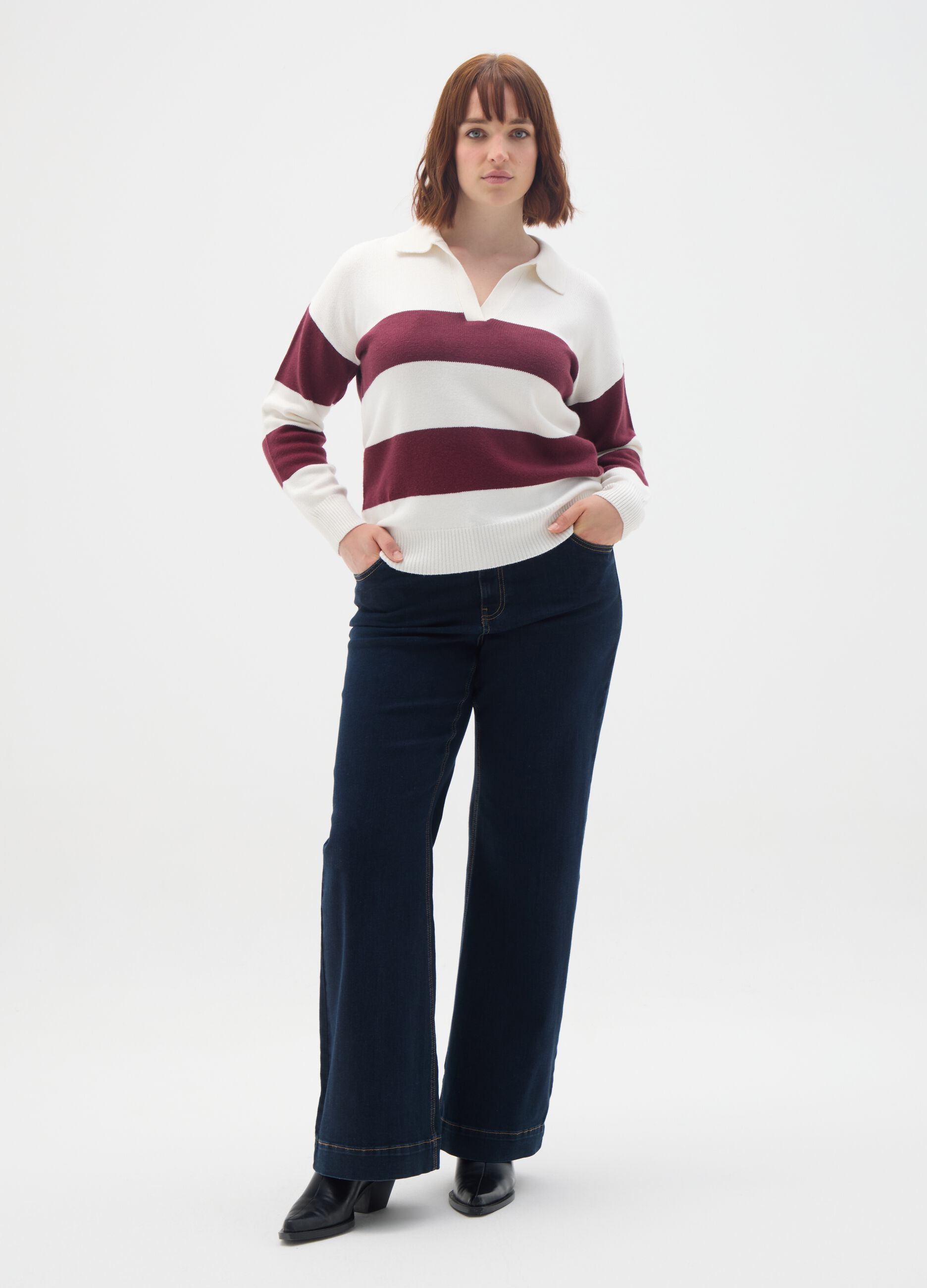Blue Denim Bootcut Jeans